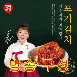 [김수미김치] 김수미 국산 김치 더프리미엄 배추 포기 김치 5kg, 1개