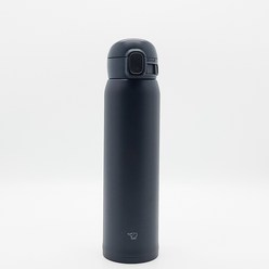 조지루시 심리스 보온보냉 원터치 텀블러, 블랙(BA), 600ml