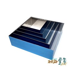 제과골목 무스사각 무스링 높이7cm 1호(150x150mm) 떡케이크틀1개