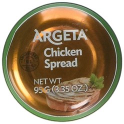 Argeta Pate Spread Chicken 3.35oz (Pack of １), 1개