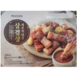 PEACOCK 피코크 제주식 멜젓 삼겹살 300g (전자렌지 간편조리) - 멜젓소스 포함, 1개