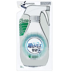 페브리즈 항균플러스 섬유탈취제 산뜻한향 리필, 320ml, 5개