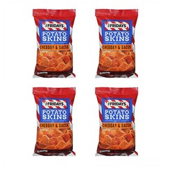 티지아이 프라이데이 포테이토 스킨 스낵 체다 베이컨 155.9g 4팩 TGI Fridays Potato Skins Snack Chips Cheddar Bacon