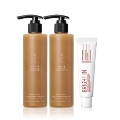 원더바스 레몬청 클렌저 200ml 2개+조성아 브라이트 인 크림 50ml_B, 세트