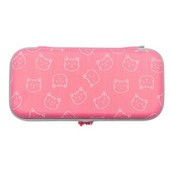 휴대용 하드 쉘 스위치 케이스 핑크 귀여운 고양이 발 스토리지 가방 게임에 사용, 분홍색, 1개