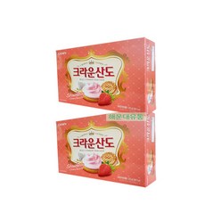 해태크라운 딸기산도323g(16봉입)x2개, 2개, 323g