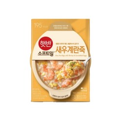 CJ 햇반소프트밀 새우계란죽 280g 비비고 용기죽