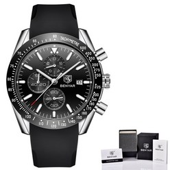 오토매틱시계 패션전자시계 손목시계 benyar 남성 시계 브랜드 럭셔리 실리콘 스트랩