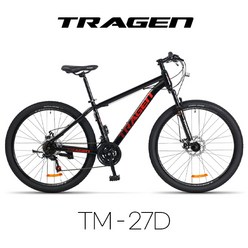 트라젠 TM-27D 27.5인치 21단 MTB자전거, 블랙, 완조립배송