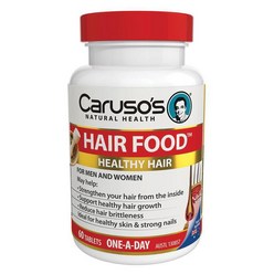 Carusos Natural Health Figaro Hair Food Plus 60 Tablets, 1개, 60정