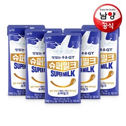 맛있는 우유 GT 슈퍼밀크 멸균우유, 190ml, 5개