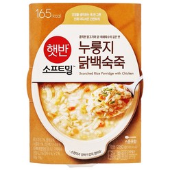 비비고 누룽지 닭백숙죽, 280g, 18개