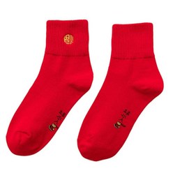 Red Cotton Socks Embroidery Mouse Sock Casual Warm Sock Charm Women Gifts