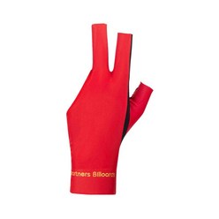 3개의 손가락 당구 장갑 풀 큐 Mitts 편안한 큐 액세서리 전문 장갑 스포츠 실내 게임용 스누커 장갑, 빨간색, 폴리에스테르