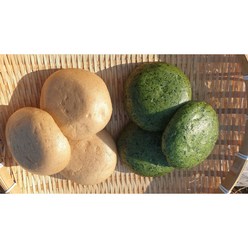 쑥빵 보리빵 전통햄버거빵 팥안드러간 수제빵 30개, 쑥빵15보리빵15, 1세트
