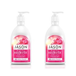 (미국직배) 1+1 제이슨 로즈워터 핸드 솝 비누 핸드워시 물비누 473ml Jason Hand Soap Invigorating Rosewater 16 Oz (Packaging