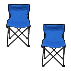 PEP 휴대용 접이식 캠핑의자 소형, 블루, 2개