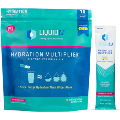 Liquid I.V. 리퀴드IV 하이드레이션 이온 드링크 음료 파우더 패션후르츠 16스틱 255g Hydration Multiplier Electrolyte Drink Powder