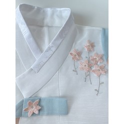 [그레이스샵] 리본공예 수공예 의류 홈 패션 부자재 한복악세사리 만들기 재료 미니 자수꽃 1pcs