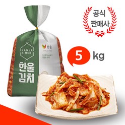 한울 겉절이 배추 김치 만드는 생김치, 1통, 5kg