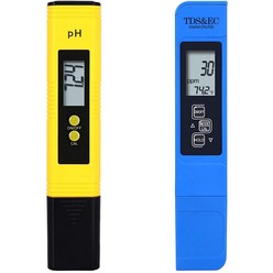 PH측정기 수분 산소 농도 디지털 및 TDS 미터 콤보 고정밀 테스터 판독 정확도 가정용 음용 수질, 02 파란