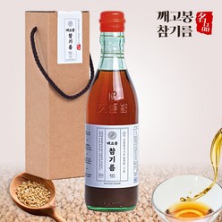 저온압착 맛있는 깨고봉 참기름 명절 선물세트, 1병, 350ml