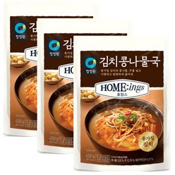 청정원 호밍스 김치콩나물국 450g, 3팩