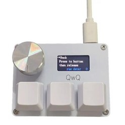 SayoDevice용 OSU O3C 래피드 트리거 미니 키보드 커스텀 스크린 키 레드 스위치 Konb 복사 붙여넣기 프로그래밍 매크로밍 키패드, white