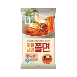 [엄마맛집] 매콤새콤 쫄면 530g(2인분) 청정원 가을 식재료 홈메이킹 시원한면 간단요리 캠핑 휴가 방학 한끼식사, 1개