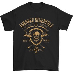 ROCKPANDA Avenged Sevenfold Shield & Sickle 반팔티