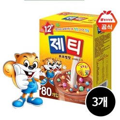 제티 쵸코렛맛 분말, 17g, 80개입, 3개