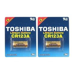 TOSHIBA CR123A 3V 카메라용 리튬건전지 2개입, 1개입, 2개