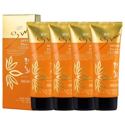 백옥생 려희애 썬크림60ml SPF50+PA+++, 4개, 60ml