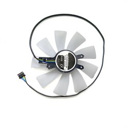 GALAX RTX2070 2080 슈퍼 EX 화이트 V2 그래픽 카드 팬 액세서리 용 10cm VGA 냉각 교체 부품, [01] EM-Left Fan No Light