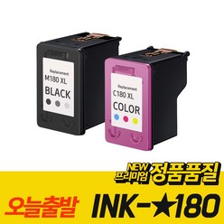 삼성 잉크 INK M180 C180 SL-J1660 J1663 J1665 J1770FW 재생잉크, 검정+컬러 [묶음할인], 1개