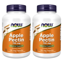 나우푸드 사과식이섬유 애플펙틴 700mg 120캡슐 2통 Apple Pectin, 2개, 120정