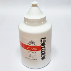 아크릴물감 STUDIO 500ml 104 Titanium White/ 흰색 대용량 낱색 미술 회화 벽화 공예 디자인 인테리어재료