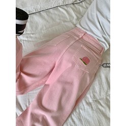 스키니 팬츠 핑크 핫핑크바지 숏팬츠 로즈레드 바지 딸기우유 하비 형광 벚꽃 분홍