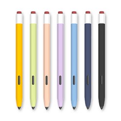 갤럭시탭S9 S9플러스 S9울트라 S펜 연필 케이스 실리콘 커버, 1개, 연필-옐로우