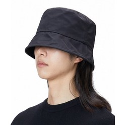 루오에스팩 오버핏 나일론 드롭 버킷햇 블랙 nylon drop bucket hat black