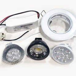 LED MR16 컨버터 외장형 램프 5W8W10WCOB 매입등, 03. MR16 8W COB X 주백색(4000K), 1개