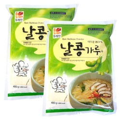 생콩가루 400g x 2봉 콩가루 날콩가루 천연조미료 쪽빛누리, 2개, 본품