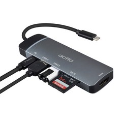 6IN1 타입C 멀티 허브 USB3.0+USB2.0+TF+SD+PD 60W 충전+HDMI 미러링 4K 삼성Dex 지원 노트북 스마트폰 맥북 태블릿 빔프로젝터 TV연결
