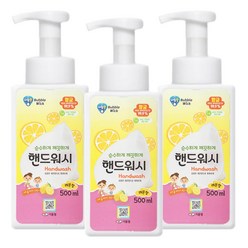 버블윅 레몬향 손세정제 핸드워시 용기 500ml x 3개, 1개