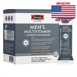 Swisse 멘즈 멀티비타민 슈퍼푸드 블렌드 30포 스위스 Men's Multivitamin 미국 직구 사은품 추가증정
