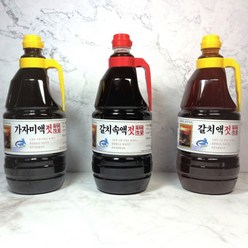 [곰소육자매젓갈] 국산 원액 천연조미료 갈치액젓 가자미액젓 갈치속액젓 1.8L 김장용 곰소액젓, 1개, 2. 가자미액젓