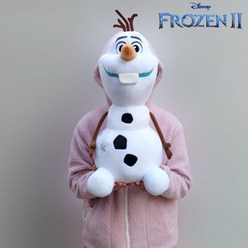 디즈니 겨울왕국2 초대형 47cm 올라프 눈꽃 인형 정품 올라프 47cm 캐릭터 인형, 화이트