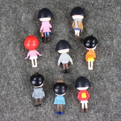 치비 마루코 짱 기념품 레진 만화 미니어처 인형 장난감 어린이 일본 애니메이션 액션 피규어 4-4.5cm, 한개옵션0