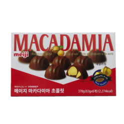 MEIJI 마카다미아 초콜릿 378G / 63G X 6PK, 6개