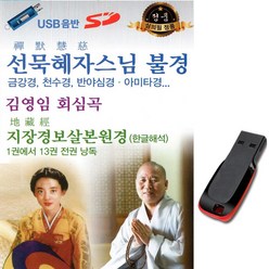 노래USB 선묵혜자스님 불경- 김영임 회심곡 금강경/천수경/반야심경/아미타경/지장경/백발가/부모은중경